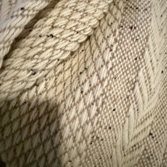 Branigan Weavers Irish wool tweed sweater coat & scarf 49” long knit coat - Picture 4 of 11